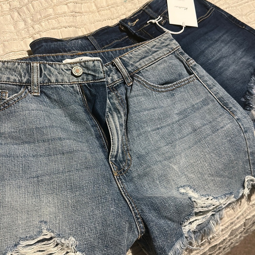 2 pairs of KanCan jean shorts